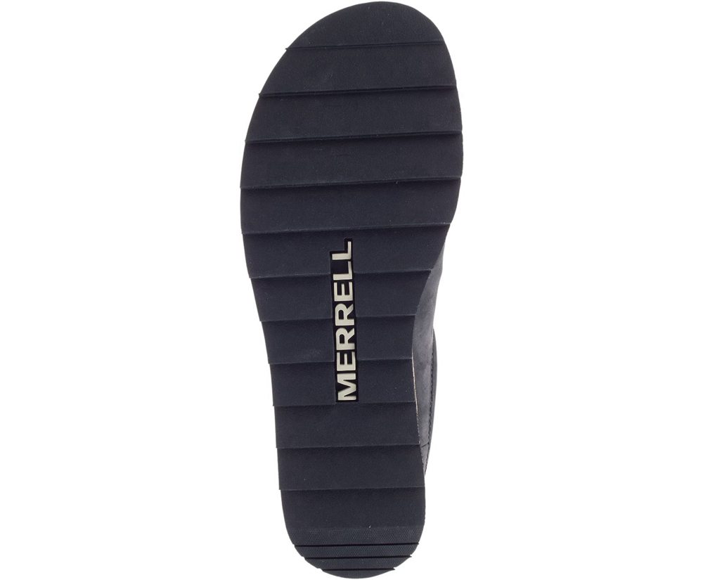 Merrell Slip Ons Black - Juno Clog Leather - Mens 80AOPGDJR